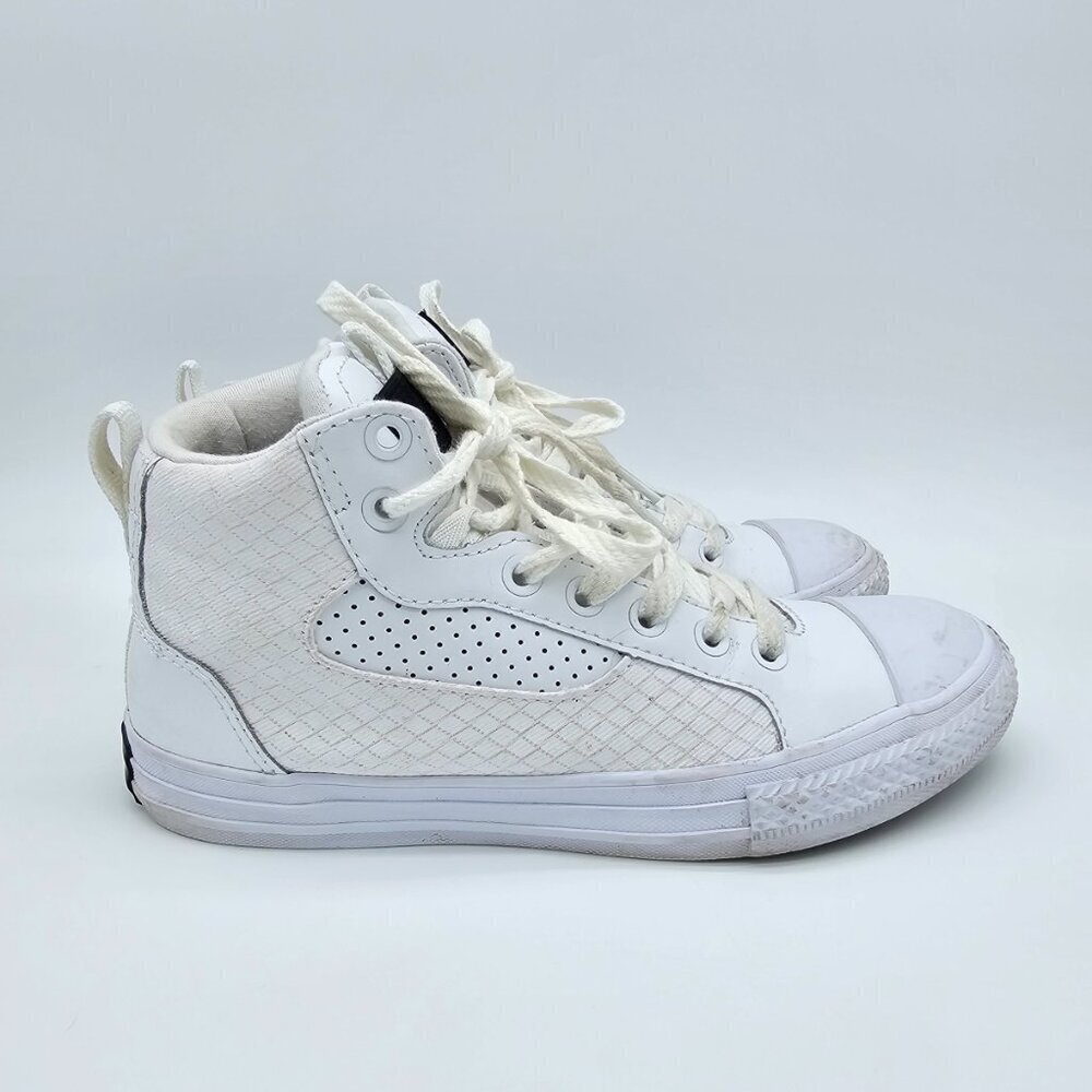 Converse Chuck Taylor Asylum Big Kids Youth Shoes, White, Size 3 - Picture 7 of 16